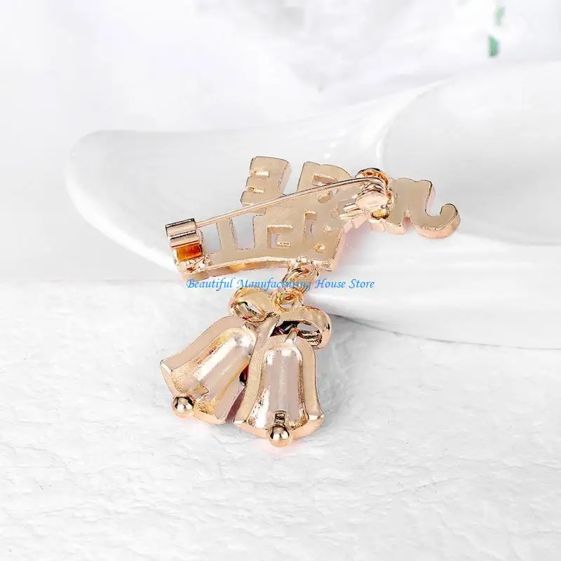 

E56A Xmas Trees Pin Jewelry Merry Christmas Brooch for Xmas Party Women Girls Decor