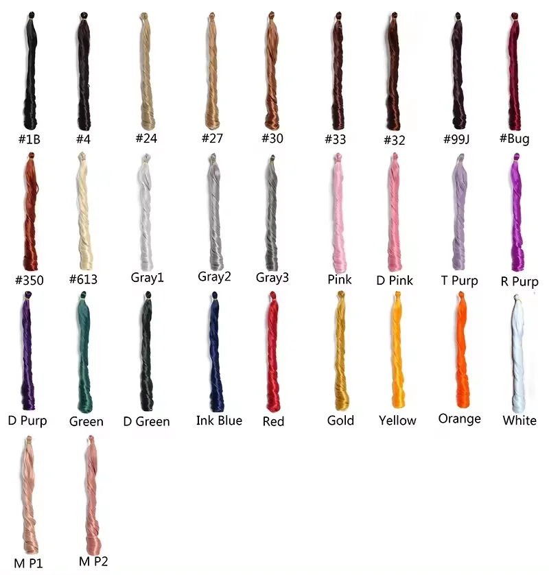 150g Loose Wave Spiral Curly Synthetic Crochet Hair Extensions   Curl Braids