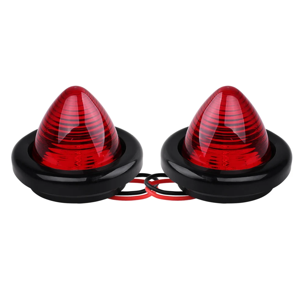 2PCS Big Watermelon Clearance Lamp 12V Car Led Side Marker Light Taillight Warning Indicators Light For Truck Trailer Caravan