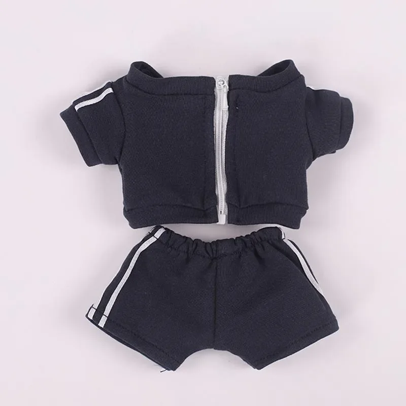 Fashion 20CM Doll Sportswear Mini Sports Suit Dolls Clothes Topcoat Trousers Cotton Stuffed DIY Accessories Photo Props Gift