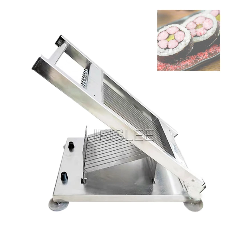 Commercial Stainless Steel Manual Cutter Round Square Sushi Roll Cutter Cutting Machine