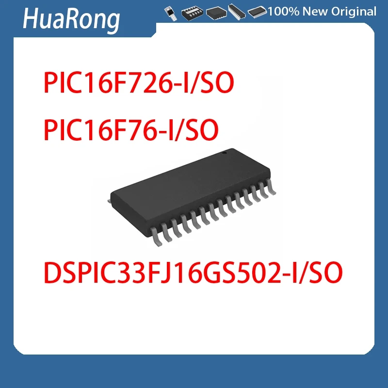 New 10Pcs/lot PIC16F726-I/SO     PIC16F76-I-SO   DSPIC33FJ16GS502-I-SO SOP-28