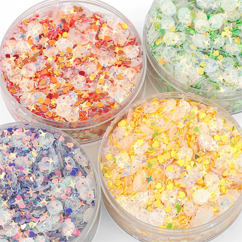 3-6mmHeterogeneous mixed style sequins, dimples, glitters, DIY decorative clothing accessories, self-made earrings accessories