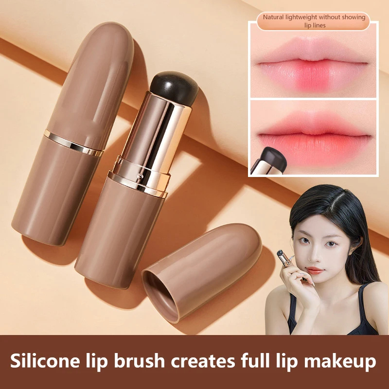 

Q Bullet Round Head Silicone Angled Concealer Brush Like Fingertips Q Soft Portable Silicone Lip Brush Lipstick Brush