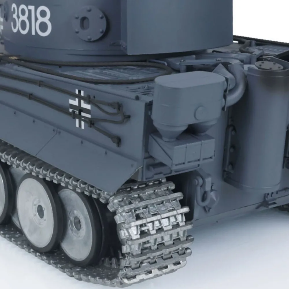 HENG LONG 1/16 خزان التحكم عن بعد 7.0 النمر I دبابة مع جهاز للتحكم عن بُعد 3818 FPV كاميرا برميل نكص عجلات معدنية نموذج اللعب TH17245 #1
