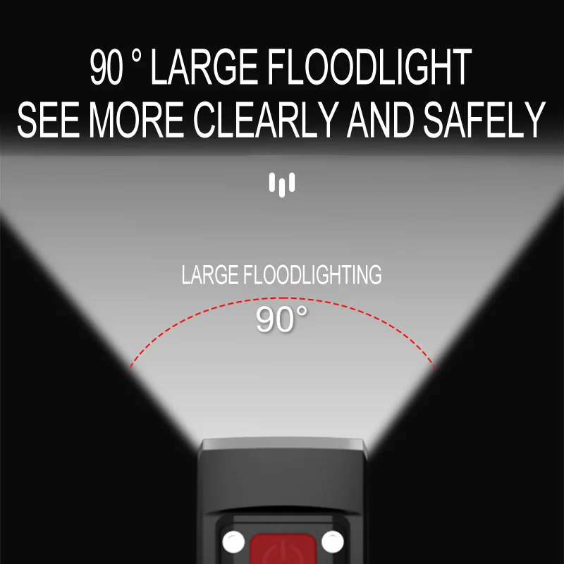 Super Bright Bike Light USB Rechargeable Cycling Safety Front Lamp 100LM High Brightness Bike Flashlight for Night Riding