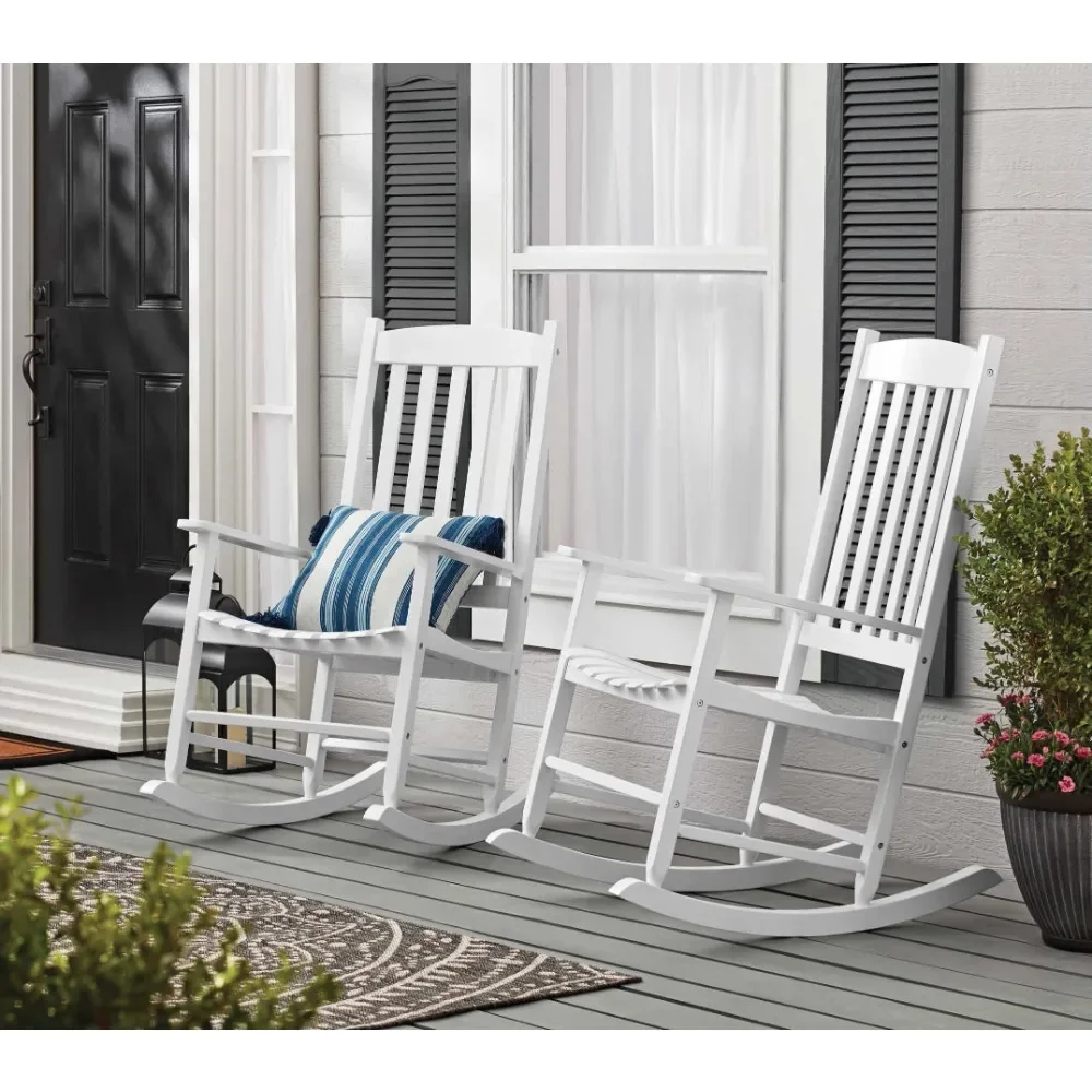 

Outdoor Wood Porch Rocking Chair Patio Furniture Weather Resistant Finish Outdoor Garden Chairs and Terrace Free Shipping Lawn