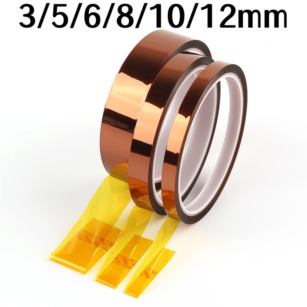 1PC Gold High Temperature Heat BGA Tape Thermal Insulation Tape Electronics Board Protection Polyimide Adhesive Insulating Tape