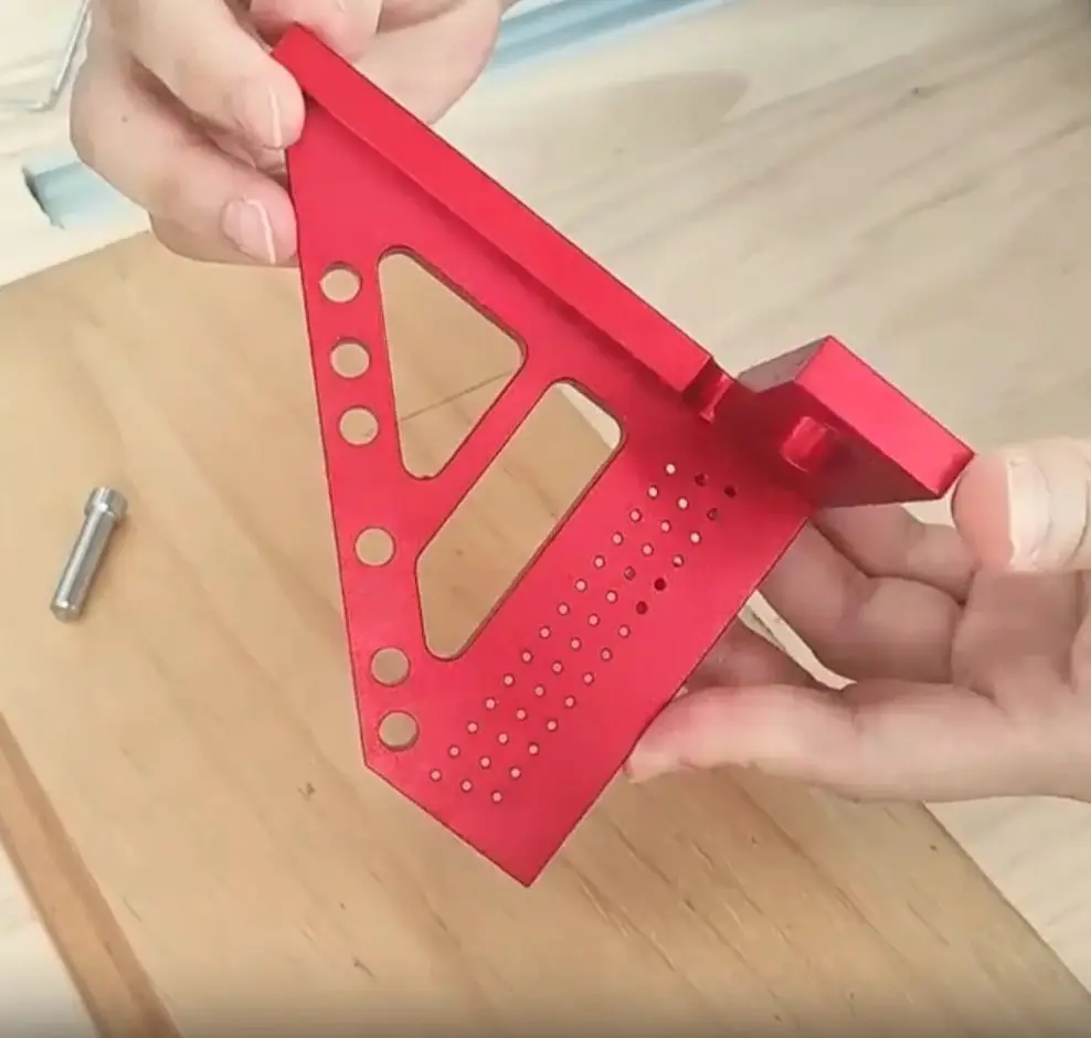 

3D Multi-Angle Measuring Ruler, 45/90 Degree Aluminum Woodworking Square Protractor, Miter Triangle Ruler Layout Measuring Tools