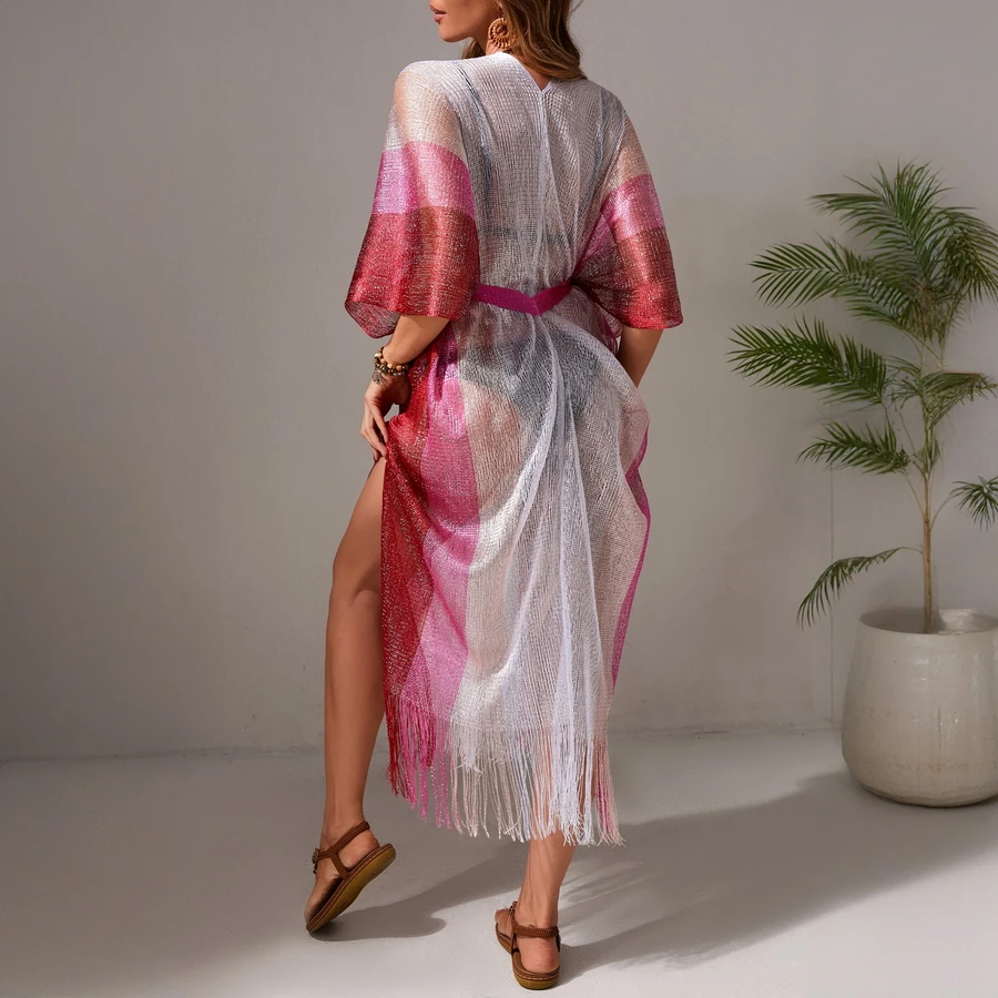 Para Praia-Robe de plage sexy graduelle pour femmes, couvertures de maillots de bain, vêtements de plage, Industries ong, cardigan, 2025