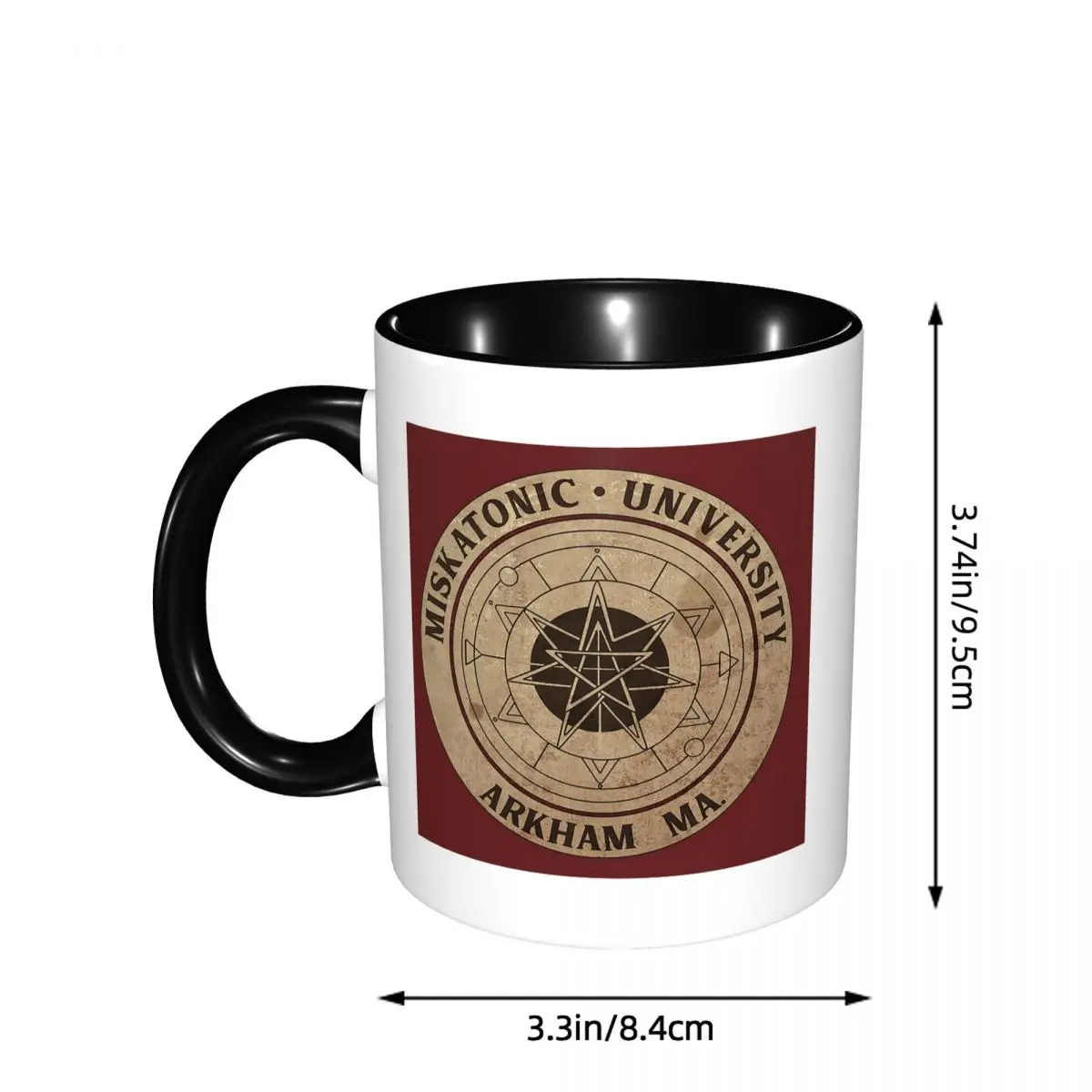 Miskatonic University Mug Funny Ceramic Coffee Cups Tea Mugs Milk Cup Drinkware Gift for Woman Man