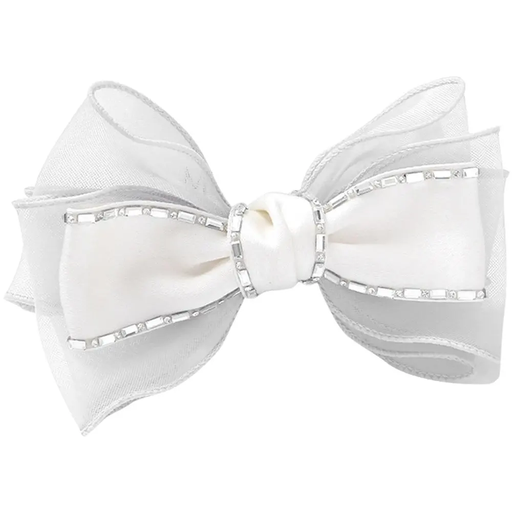 

Bow Hair Clip Rhinestone Small Elegant Bow Hairpin for Women Party Work School Hair Accessories Bows for