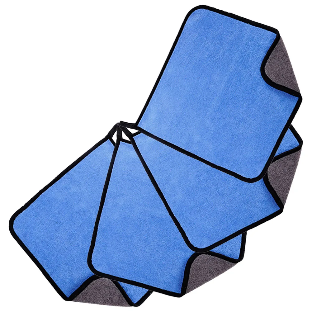 

4pcs Drying Towel Thick Coral Fleece Absorbent Cleaning Cloth For Glass Wood Car Wash Towel Drying Towels For Cars Absorbent Car