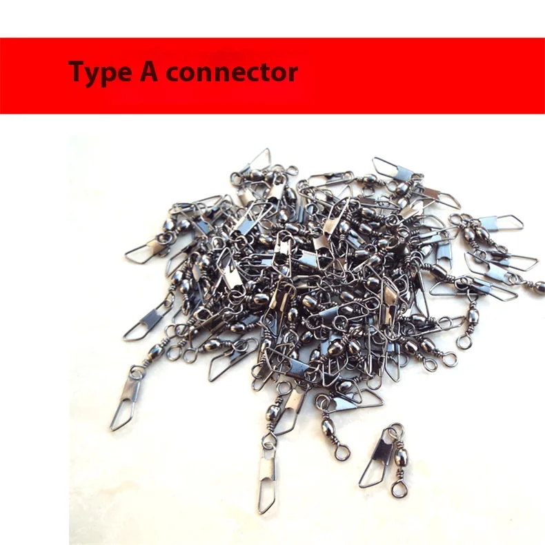 12 Größe 50 teile/paket Wirbel Angeln Stecker Pin Lager Rollwirbel Snap Fastlock Clips Angelhaken Angelgerät Zubehör – Detail 9