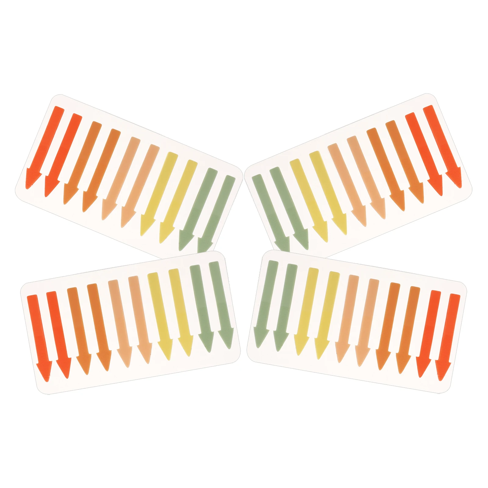 

4 Sheets Arrow Tabs Colored Highlight Strips Book Markers Portable Reading Stickers Sentence Index Tabs Notebooks