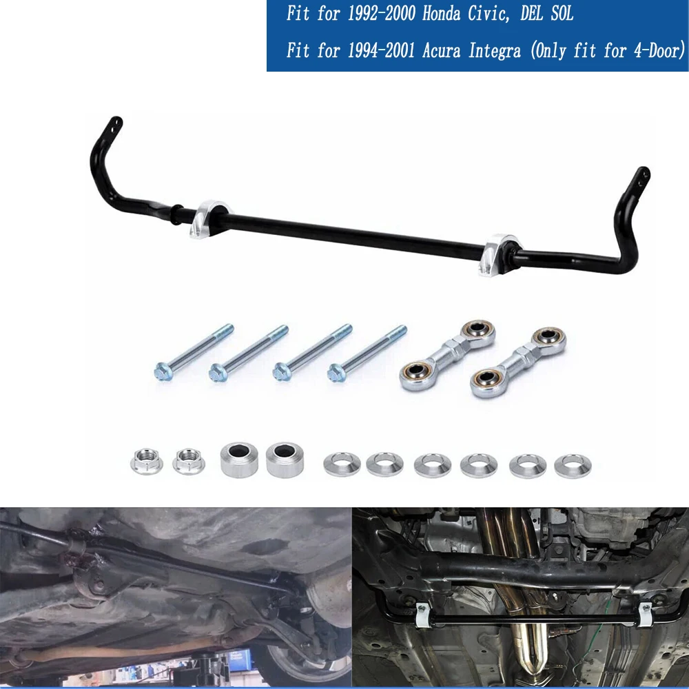 performance accesorios auto  24mm Rear Sway Bar End Link Kit for 92-00 Honda Civic 94-01 Acura Integra DC2