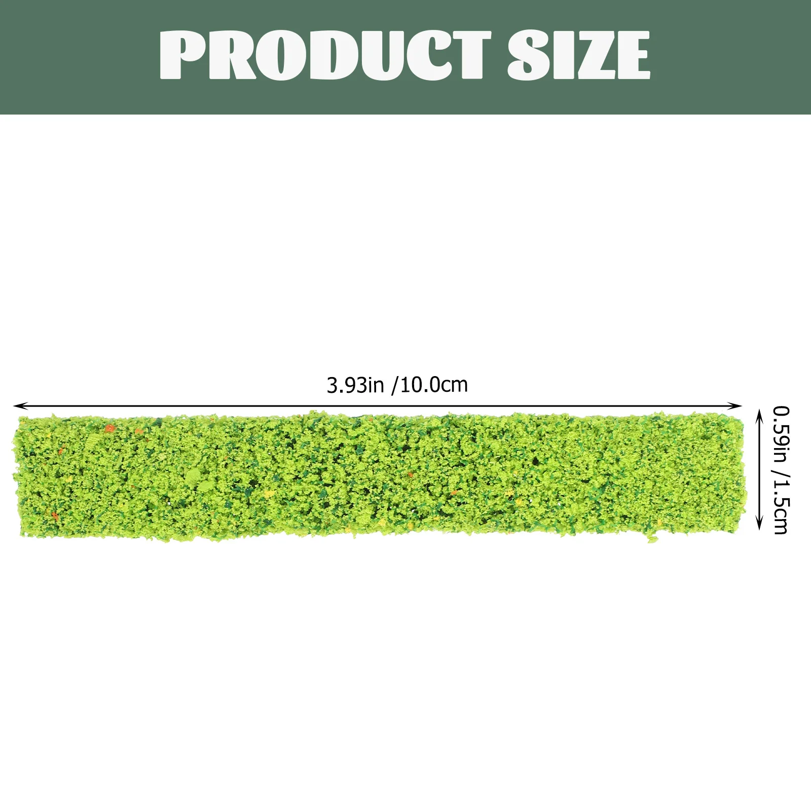 15Pcs Miniature Bush Strips Lightweight Sponge Material for DIY Beautification of Micro Landscapes Miniature Bush Strips
