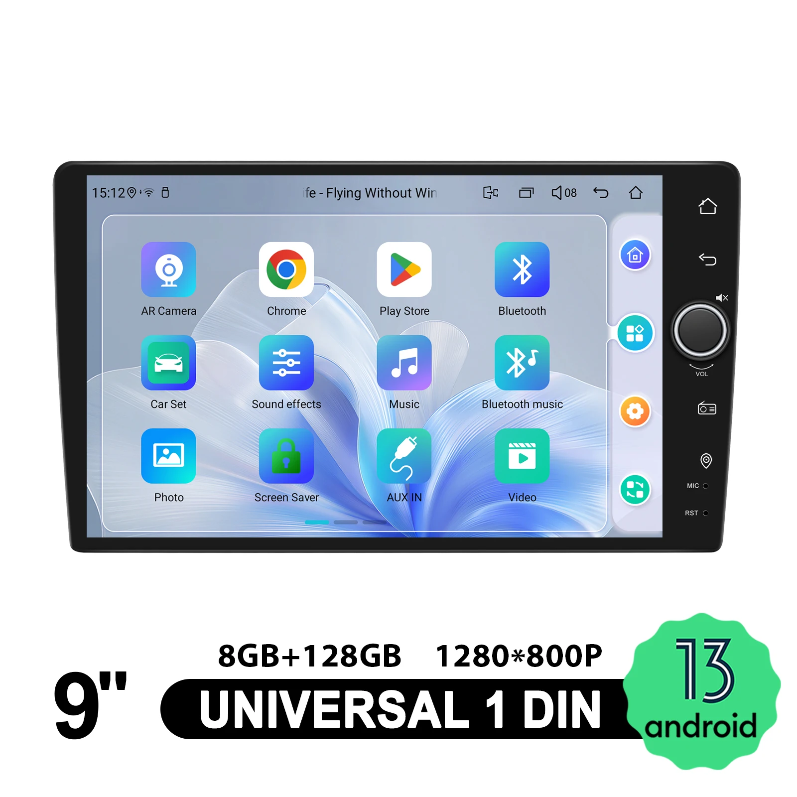 راديو ستيريو للسيارة RHD 9 بوصة يعمل بنظام أندرويد مع مقبض GPS Navi مع CarPlay اللاسلكي Android Auto HDMI/360 °   إخراج الكاميرا