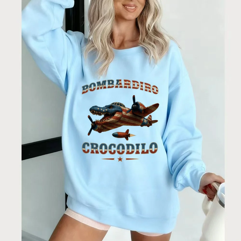 مضحك الإيطالية الكلاسيكية من الجبال والبحار 2025 الأزياء الكرتون البلوز بأكمام طويلة المرأة الرجال زائد المخملية سترة