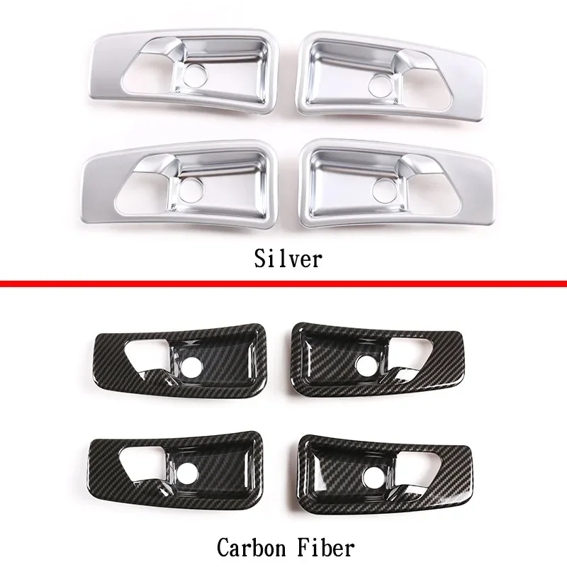 ABS Carbon Fiber Car Styling Inner Accessories Door Handle Bowl Cover Trim For Mercedes Benz G Class W463 G63 G500 2007-2010