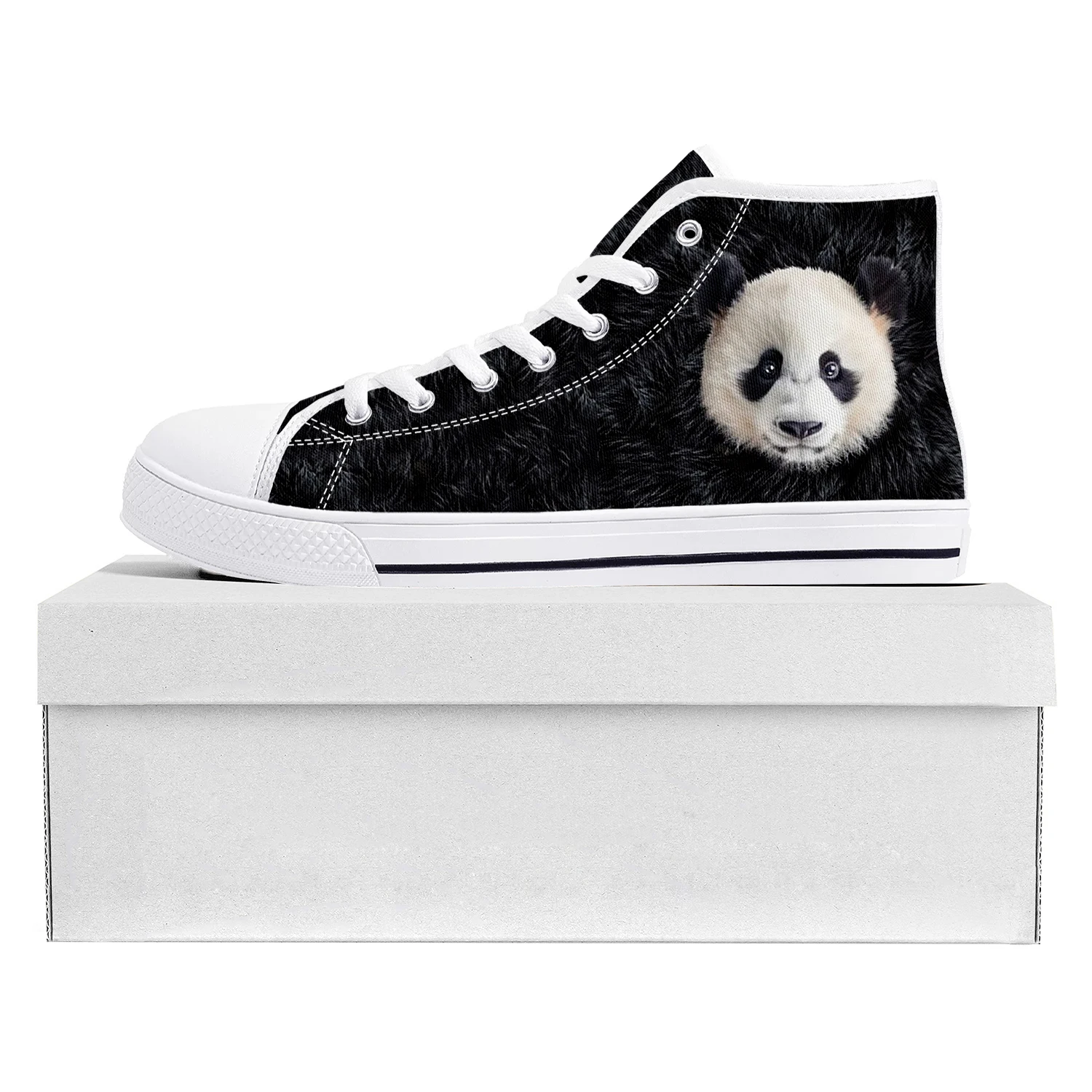 

Panda Leopard Tiger Wolf Dog High Top High Quality Sneakers Mens Womens Teenager Canvas Sneaker Casual Couple Shoes Custom Shoe