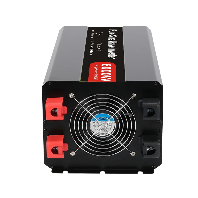

Высококачественный чистый синусоидальный преобразователь 12 В, 24 В, 48 В, 6000 Вт, полностью непрерывная мощность, 110 В, 220 В, 6000 Вт, автомобильный инвертор с дистанционным переключателем RV