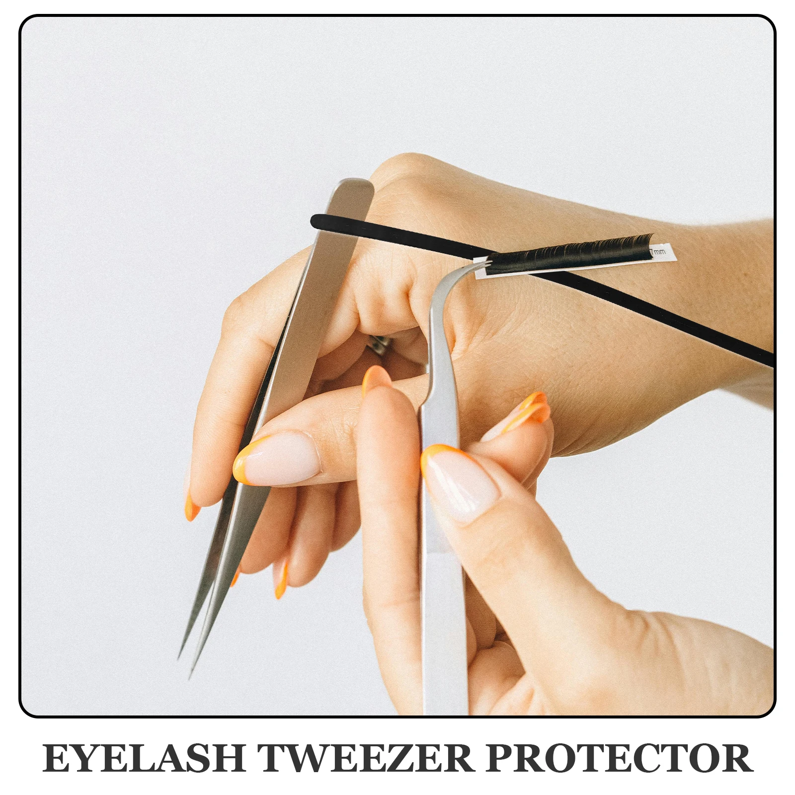 

2pcs Eyelash Tweezers Protective Wristbands Anti Silicone Lash Extension Tools Grafting Accessories for Eyelash Application