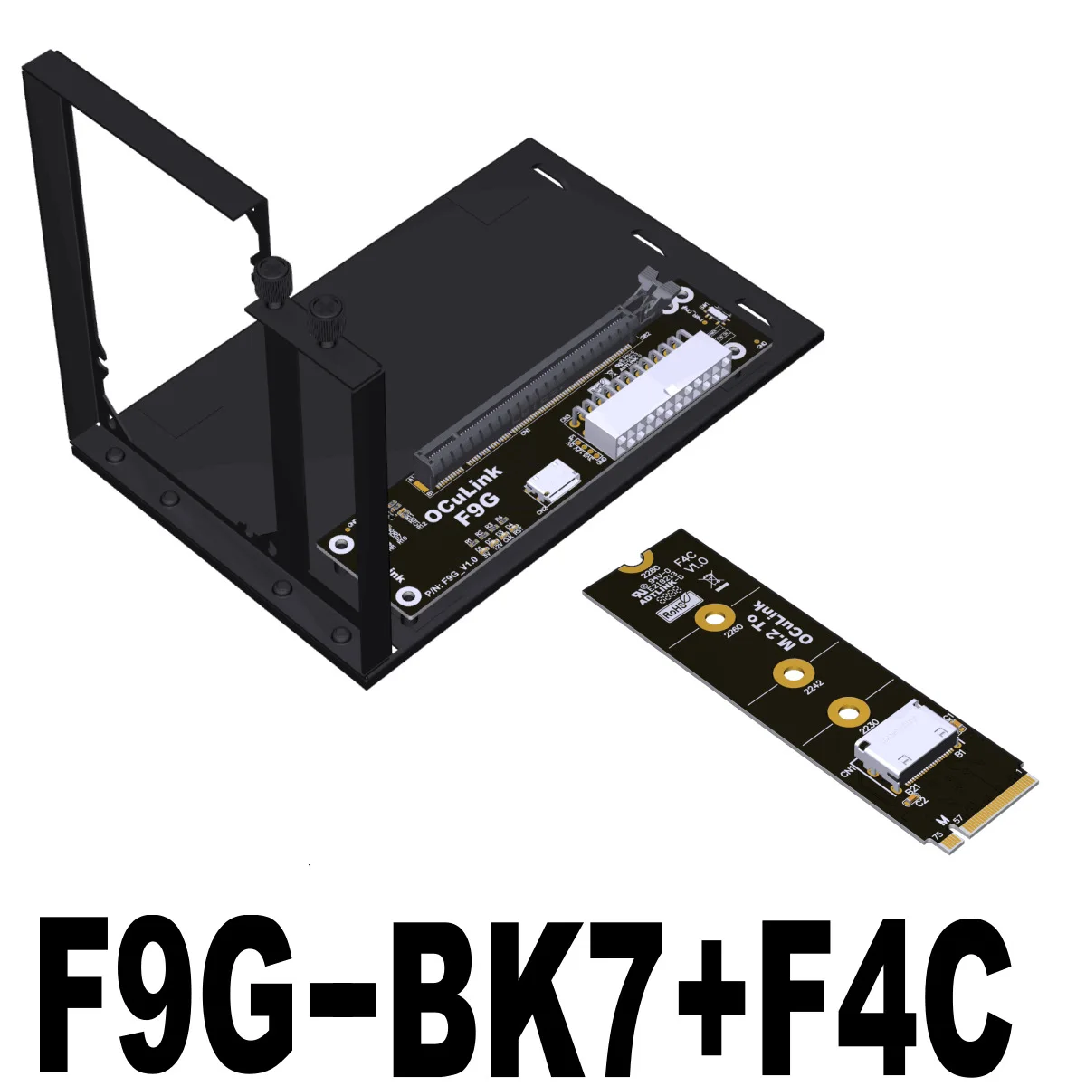 

Док-станция OCuLink GPU PCIe 4.0 / 5.0 для подключения внешней видеокарты к ПК/ноутбуку, высокоскоростное подключение M.2 Oculink к PCIe X16