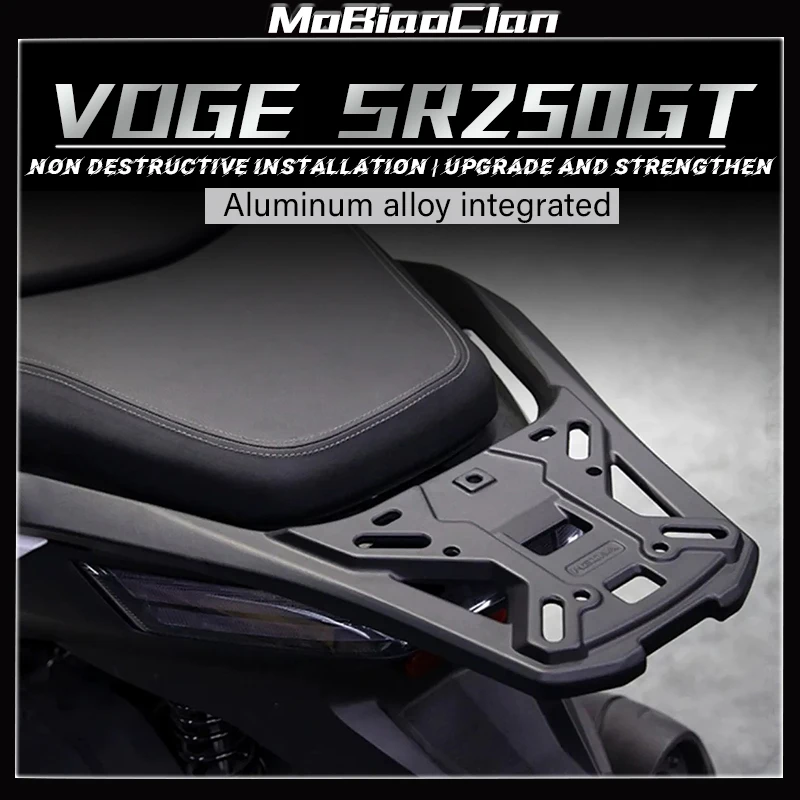 

For LONCIN VOGE SR250GT SR250 GT sr250gt GTSR3 Motorcycle accessories aluminum alloy tail rack luggage compartment tail wing