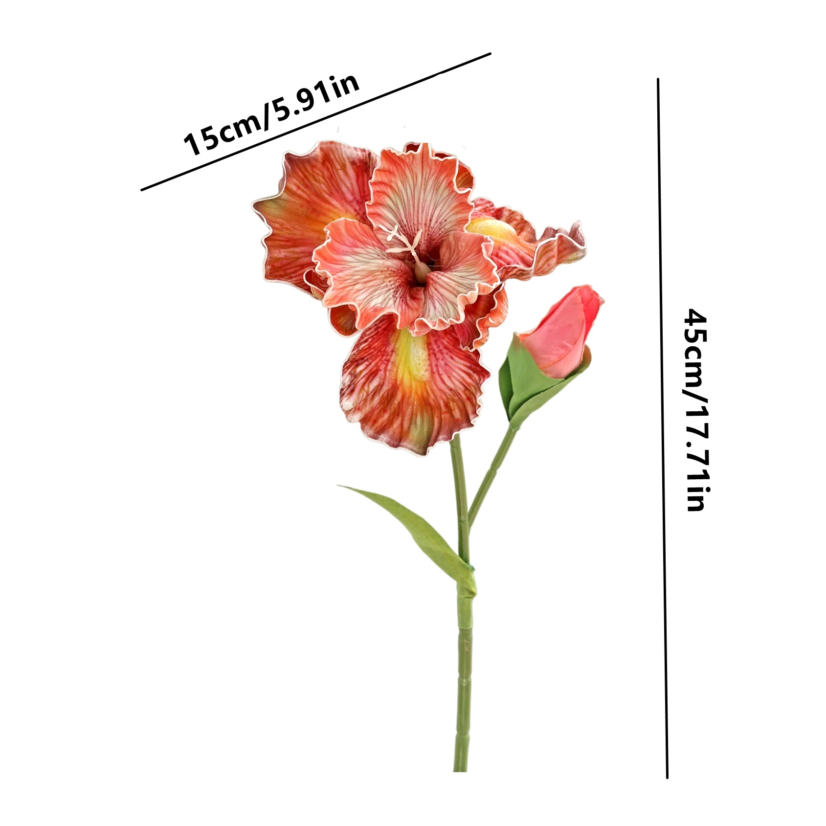 Künstliche Seidenblumen Iris Weiß für Zuhause, Zimmer, Tisch, Festival, Hochzeit, Brautsträuße, Dekoration, Garten, Hof, Vase, DIY-Geschenke – Detail 8