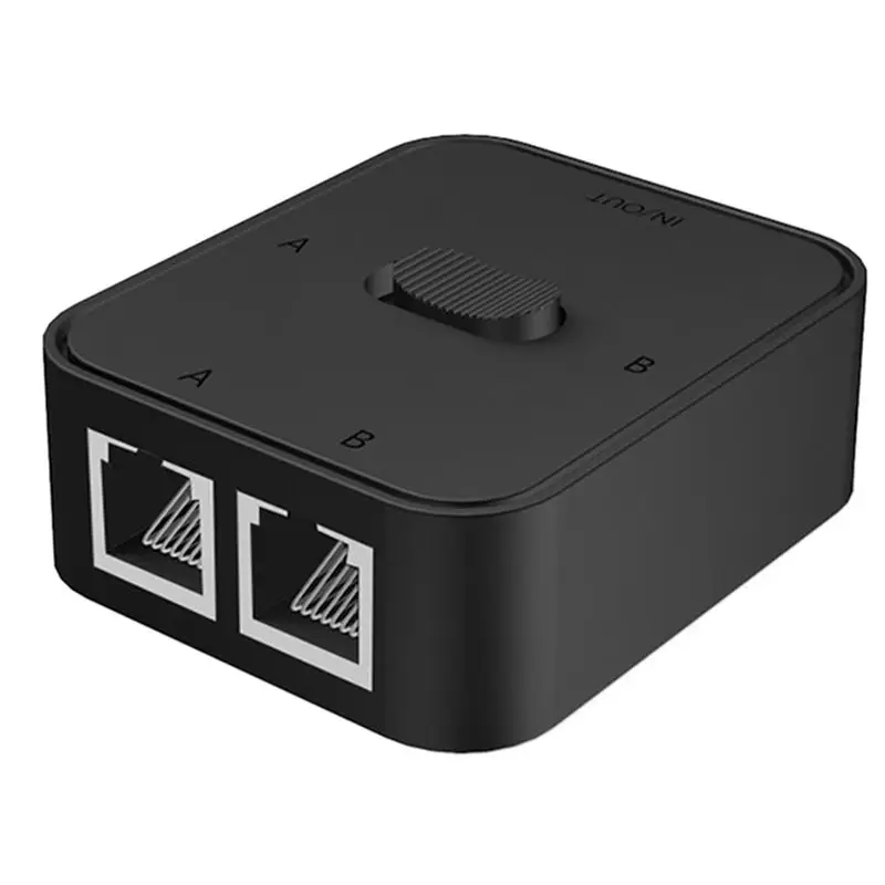 

A01K-2 Port Gigabit Network Switch RJ45 Switch Network Splitter Cable Extender 2 Way External Network Switcher Splitter