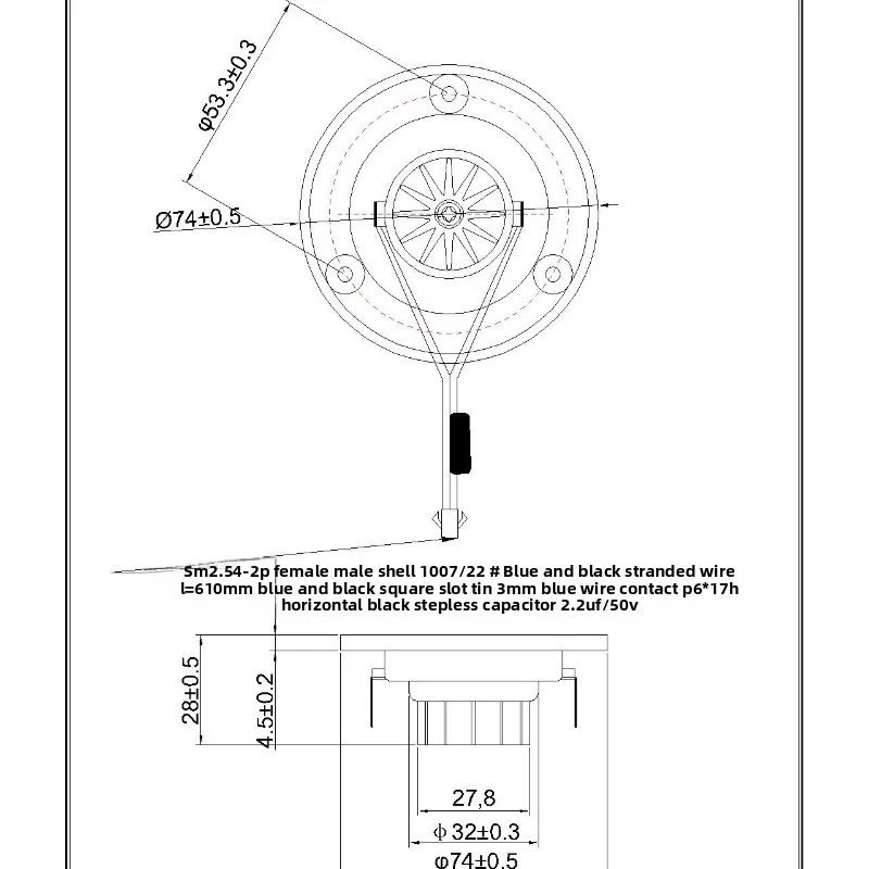 SOTAMIA 2PCS 3 인치 라운드 검정색 플라스틱 트위터 4 옴 15 와트 내부 자기 와이어 필름 IPX5 방수 블루투스 스피커