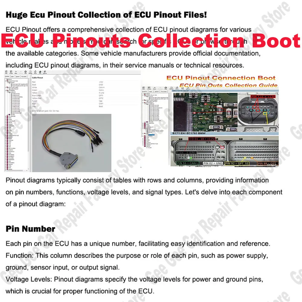

Ecu PinOuts Connection Boot obd2 scanner Software Ecu Connections Guide Control Unit Repair Files Wiring Diagram for Bench Boot