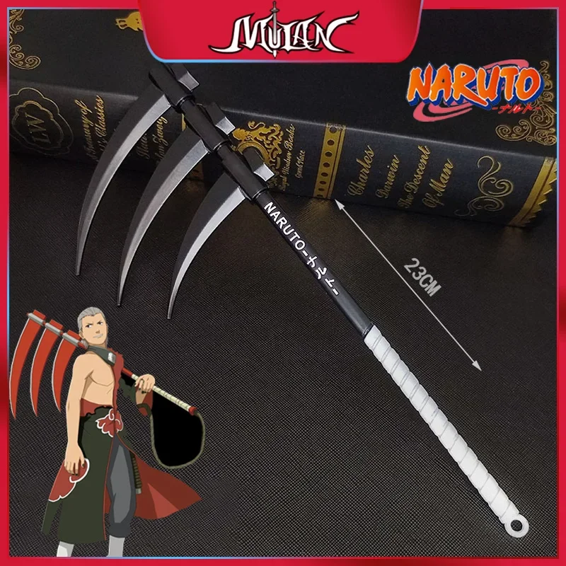 

8.66inch Game Naruto Ninja Weapon Whole Asma / Hidan / Tobirama / Minato / Zabuza / Ryujinki Kunai Cosplay Naruto Prop Alloy Toy