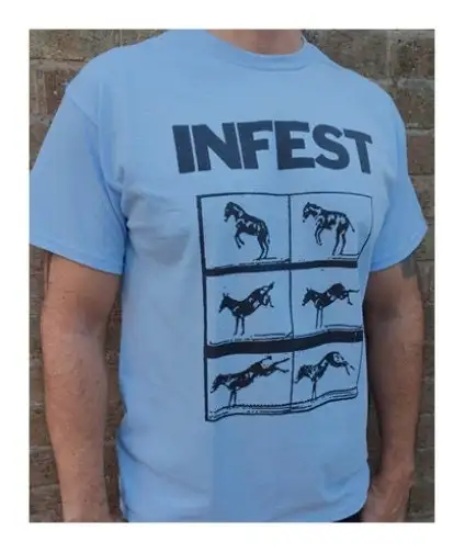 Infest T Shirt 310 Retro Blue Music