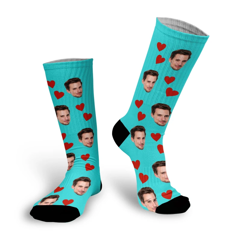 Customize and print your photos funny personalized stockings fashionable colorful socks  funny novelty socks for men and women