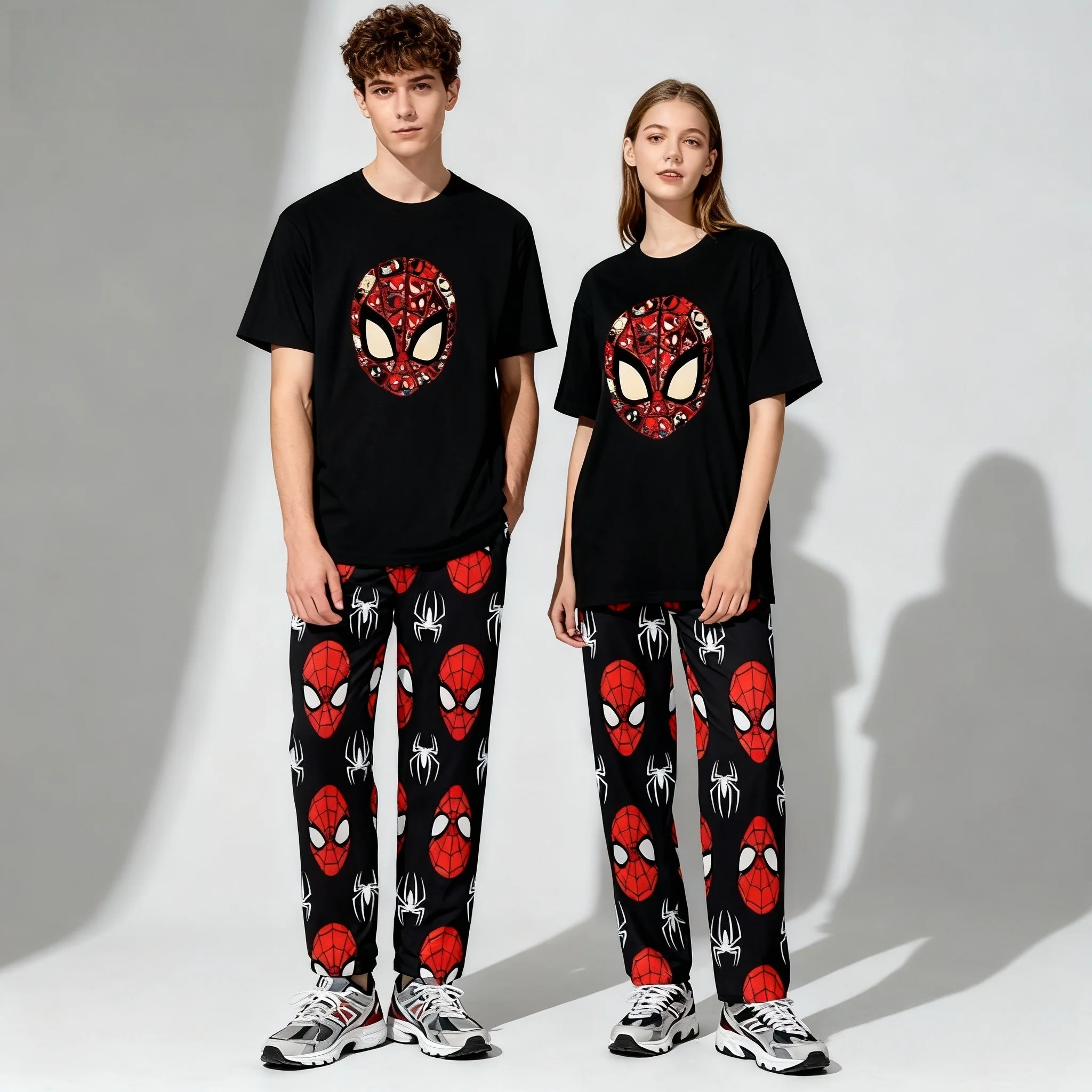 مجموعة سراويل جديدة الأكثر مبيعًا من سلسلة ديزني فيلم هيرو المتفجرة في الشارع كبيرة الحجم للبالغين للربيع والخريف بأكمام قصيرة #3