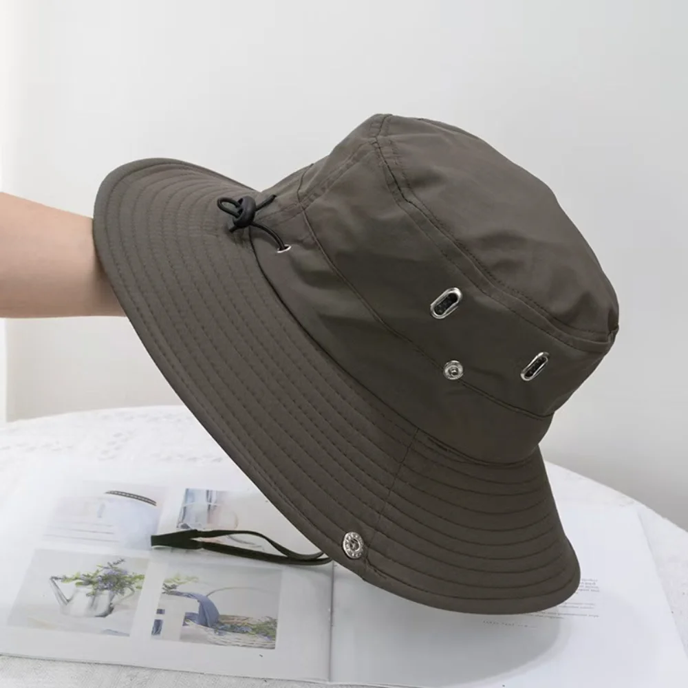 Fisherman Hat Quick-Drying Uv Hat Wide Brim Hat Foldable For Camping Climbing Fishing