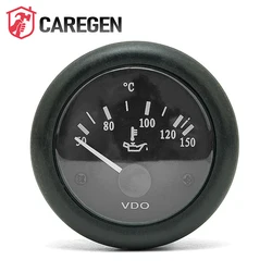 12V 24V Diesel Generator Engine VDO Oil Temperature Gauge Meter Match con sensore di temperatura dell'olio Genset Parts 52MM Size