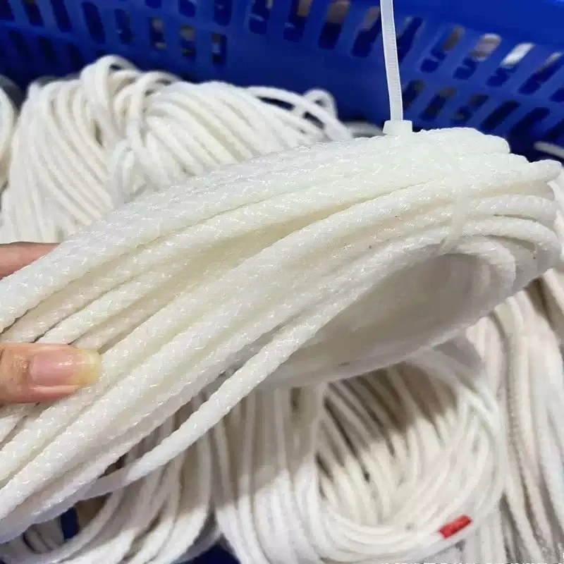 50m Polytetrafluoroethylene Braided Packing Rope High Low Temp Resistant Acid Alkali Corrosion Resistant PTFE Rope