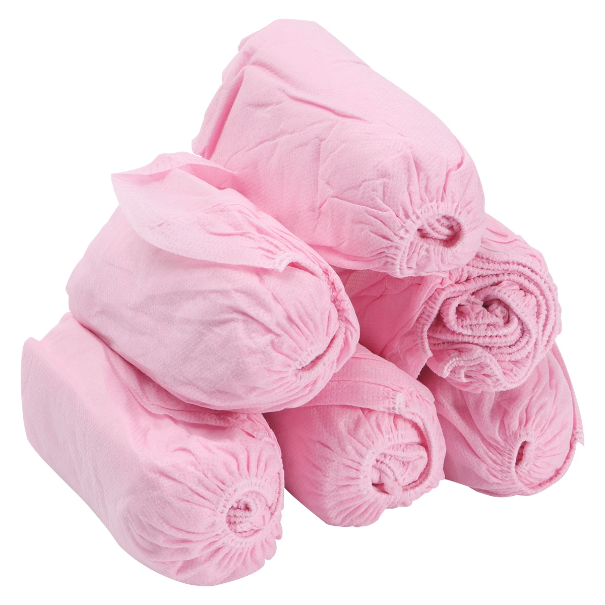 

100pcs Thickened Shoe Covers Breathable Disposable Shoes Protector Disposable Dustproof Protector Pink Home Travel Camping