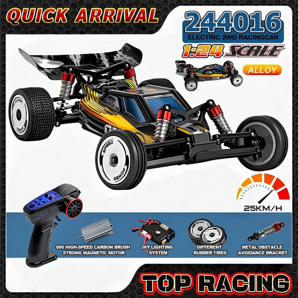

WLtoys 244016 High Speed RC Car 1:24 Scale 2.4GHz Motor Off Road Drifting 25KM/H All Terrain Electric Toy Gift