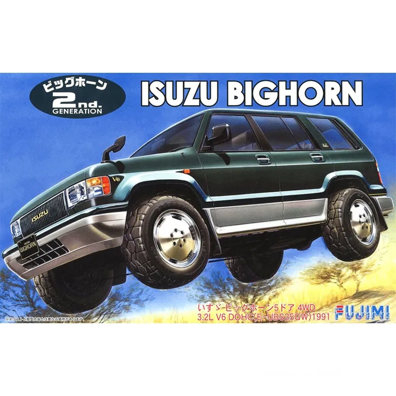 Fujimi 03796 static assembled car model toy 1/24 scale For ISUZU Bighorn off-road vehicle SUV car model kit