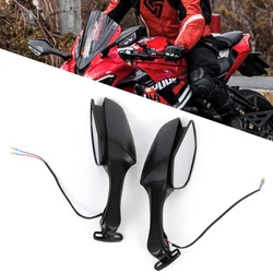 For Honda CBR650R CBR650F CBR250R CBR300R CBR500R Side Rearview Mirrors With Turn Signal LED Light For CBR 300R 500R 650R 650