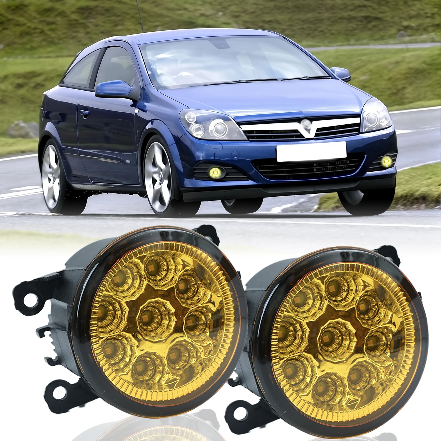 لفورد اكسبلورر 2011 2012 13 2014 2015 فييستا MK5 MK6 التركيز 2 3 العبور LED المصد الأمامي أضواء الضباب مصباح الضباب العنبر الأصفر 12 فولت