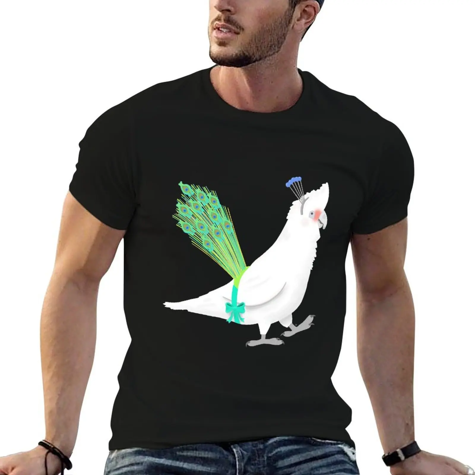 P for peacock T-Shirt Short sleeve tee vintage t shirts mens plain t shirts