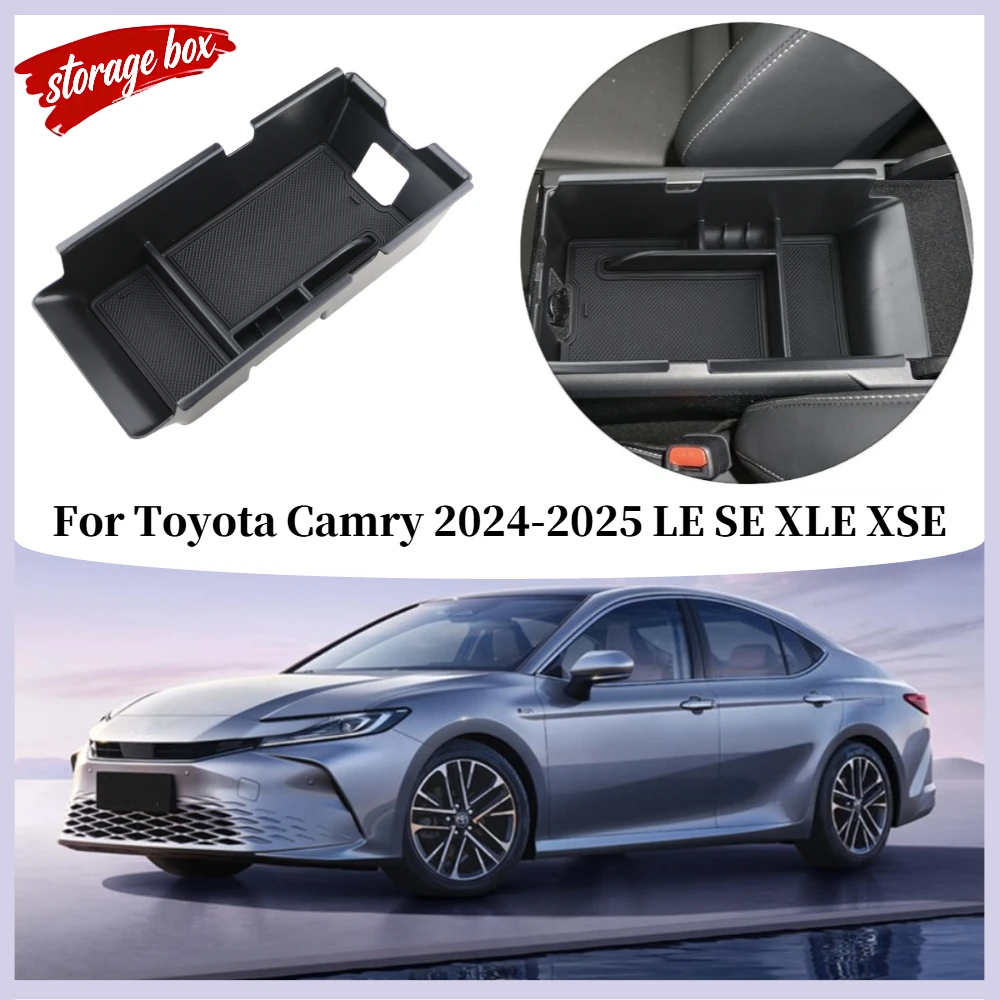 Für Toyota Camry 2024 - 2026 LE SE XLE XSE Armlehnen-Aufbewahrungsbox Mittelkonsolen-Organizer Einsatzfach Ablageplatte Halter Zubehör – Detail 1