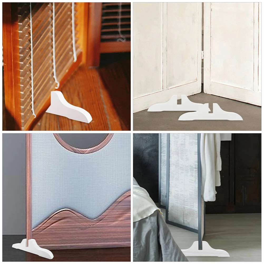 

4Pcs Room Divider Stand Base Heavy Duty Divider Support for Indoor Room Dividers Privacy Screen Holder Wear-Resistant Bracket
