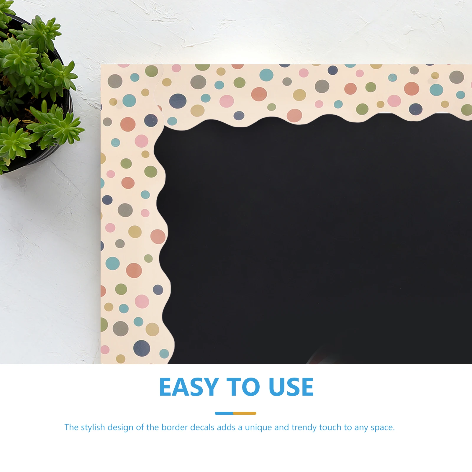 

5 Rolls Bulletin Board Waterproof Border Sticker Decorations Blackboard Trim Borders Classroom for Office