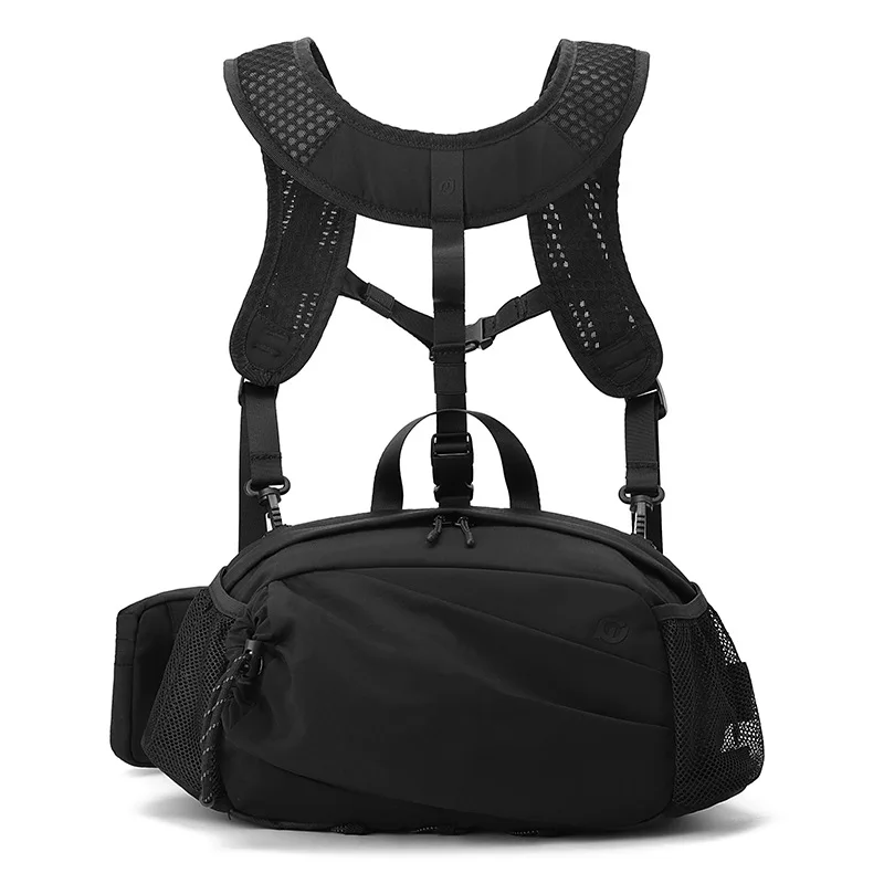 

Sports waist bag, unisex double-shoulder running bag, outdoor hiking bag, cycling chest bag, single-shoulder crossbody bag